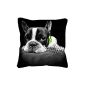 Interior Douceur Cushion Cover 1604454 + + Insert Printed Zip Polyester Dog Anis 40 x 1 x 40 cm (Kitchen)