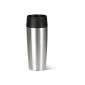 EMSA 513351 Insulated Travel Mug Stainless Steel, 0.36 liters (4 hrs. Hot, 8 hrs. Cold, Dishwasher, 360 drinking spout, 100% leak-proof) (household goods)