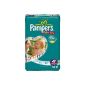 Pampers - 81322271 - Baby Dry Diapers - Size 4+ Maxi + (9-20 kg) - Economic Format - Unisex x62 Diapers (Health and Beauty)