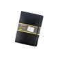 Idena 209112 Notebook A5, lined, with inside pocket and bookmark, 192 pages, black (Office supplies & stationery)