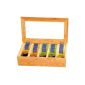 Kesper 5090013 tea box made of bamboo, with 5 compartments, 36 x 20 x 9 cm (household goods)