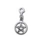 Alterras - Charm clip: pentagram made of 925 silver (jewelery)