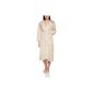 -braun Ladies bathrobe with hood, beige, blue, ecru, pink, Coral (Textiles)
