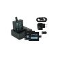 3 Batteries + Dual Charger (USB / Car / Industry) for Qumox SJ4000, SJ5000, SJ6000 / SJCam M10 ... / ... v BOOMYOURS.  list!  (Electronic devices)