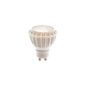 LEDs Change The World Spot LED DIMMABLE GU10 65W halogen replacement 1,200 Candela 230V 8Watt genuine warm white 2700K white casing with Nichia LEDs