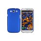 mumbi Cases Samsung Galaxy S3 i9300 Case (hard back) matt blue (Wireless Phone Accessory)