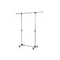 Songmics Stable clothes rack clothes rack coat rack with casters Extensible 97 - 165cm LLR01L (household goods)