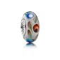 Pandora Sterling Silver Murano Glass Charm Folklore - 791,614 - Moments Collection (jewelry)