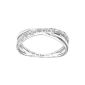 Ladies' Ring - White Gold 375/1000 (9 Cts) 1.4 Gr - Diamond - T 50 (Jewelry)