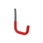 GAH Alberts 802 196 Wall Hook, angled, gray, with red rubber, Ø18 mm, 300 x 250 mm / 1 piece (tool)