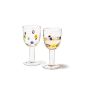 LEONARDO 086 428 - Set / 2 white wine glasses millefiori (household goods)