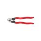 KNIPEX 95 61 190 Cable cutter forged plastic coated 190 mm (tool)