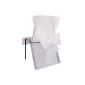 Non-woven chair cover with white bow
