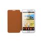 Samsung flip case for Galaxy Note - Orange (Accessory)