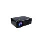 DBPower Projector with Remote Control, 854 * 540, Brightness 2000 Lumens with VGA Interface / HDMI / AV, Direct Playback via USB (Electronics)