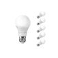 LE 7 Watt A60 LED bulb, E27 base, global beam angle, replaces a 40W incandescent lamp, daylight white, 5 pieces in each pack