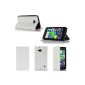 Case luxury Nokia Lumia 930 4G white Ultra Slim Leather Style with stand - Flip Cover Case Folio protective shell Nokia 930 3G / 4G / LTE / Wifi white - Accessories XEPTIO cover: Exceptional box!  (Electronic devices)