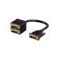 Wentronic DVI adapter (DVI connector on 2x DVI jack, gold plated contacts) (optional)