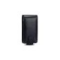 Black Case / Leather Case Vertical Rabat for Sony Ericsson Xperia Mini (SK17i) + 2 Movies / Screens Protections (Wireless Phone Accessory)
