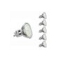 THE 3.5W MR16 GU10 LED bulb equivalent to 50W halogen bulbs, 6000K, Daylight White, 5 Pack Units