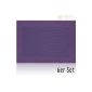 Placemat placemat BORDA placemats Set of 6 violet purple woven plastic 46x33 cm (household goods)