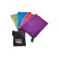 Microfibre travel towel 130cm x 80cm - Packtowl / Camping towels - Microfibre travel towel (Purple / Violet) (Equipment)