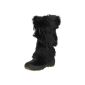 OSCAR Sport Women fur boots snow boots black (Textiles)