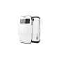 COVER CASE FOR SAMSUNG GALAXY S4 ANTI SHOCK COVER Spigen VIEW FLIP WHITE ARMOR (Electronics)
