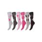 Argyle Patterned Socks (6 pairs) - Women (Clothing)
