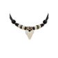HANA LIMA ® shark tooth necklace surfer necklace leather chain surfer Mr. chain necklace (jewelry)
