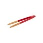 Pebbly Natural NBA019 Toast tongs 24 cm Magnetic Red (Kitchen)