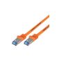 Ligawo ® patch cords Cat.7 for devices with network / Internet connection Orange A3 - 1m (Electronics)