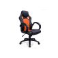 Racing office chair sport seat executive chair office chair swivel chair desk chair Racer 6 colors (Orange) (household goods)