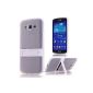 Arbalest® Shell Case Galaxy Grand 2 - [Hybrid Kickstand] Hybrid Cover Case with Kickstand for Samsung Galaxy Grand 2 G7102 G7105 G7106 II Smartphone - White (Electronics)