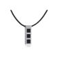 cored men's leather chain (adjustable length) with stainless steel pendant Q168 (jewelry)