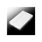 PU Leather Case Cover Luxury for Samsung Galaxy Tab 2 7.0 P3110 + Free Stylus (WHITE / WHITE)