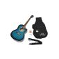 ts-5309 Acoustic Guitar ideen Western Style Blue (Electronics)