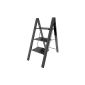 Household ladder Leonardo slip TÜV tested aluminum color selectable Black (Misc.)