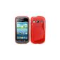 RT TRADING Samsung Galaxy Xcover S7710 2 Grip S-Line silicone case Case Cover Case Bag in Red (Electronics)