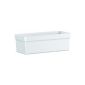 EMSA 514 316 Planter CLASSIC CITY, White, 48 x 20 x 16 cm (Aqua Plus irrigation system, UV-resistant, frost-resistant, Made in Germany) (Garden & Outdoors)