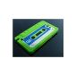 Bralexx Silicone Case for Samsung Galaxy Note N7000 i9220 cassette Case Case Case Retro Green (Electronics)