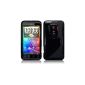 wortek TPU Silicone Case S-Line Design HTC Evo 3D Black (Electronics)