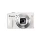 Canon PowerShot SX600 HS Digital Camera (16 Megapixel, 18x opt. Zoom, 7.5 cm (3 inch) display, Full HD, WiFi, NFC) White (Electronics)