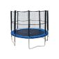 10ft Terena® trampoline 305 cm with safety net mesh garden trampoline for children