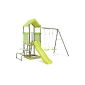 Alice's Garden - Playground - Galerne - children's play station, with slide, swings, cabin and table with bench, swing, swing apparatus 2