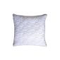 Premium microfiber pillow quilted butterfly, filling of 3-D fiber beads - very soft and pleasant - supporting force adjustable by zipper.  An incorporated pearly white edge gives the cushion a particular elegance (80x80, pearl white)