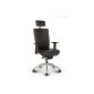 Versee leather executive chair design professional swivel office chair black Terox