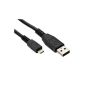 USB Data Cable Micro USB Cable for Samsung Galaxy S1 S2 S3 S4 Ace, Black (Electronics)