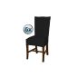 Bellboni - Chair covers, cover covering, coating chair, pack of 6, Black (Kitchen)