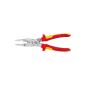 Knipex electrical installation pliers with multi-component grips, VDE-tested 200 mm, chrome isolated, 13 96 200 (tool)